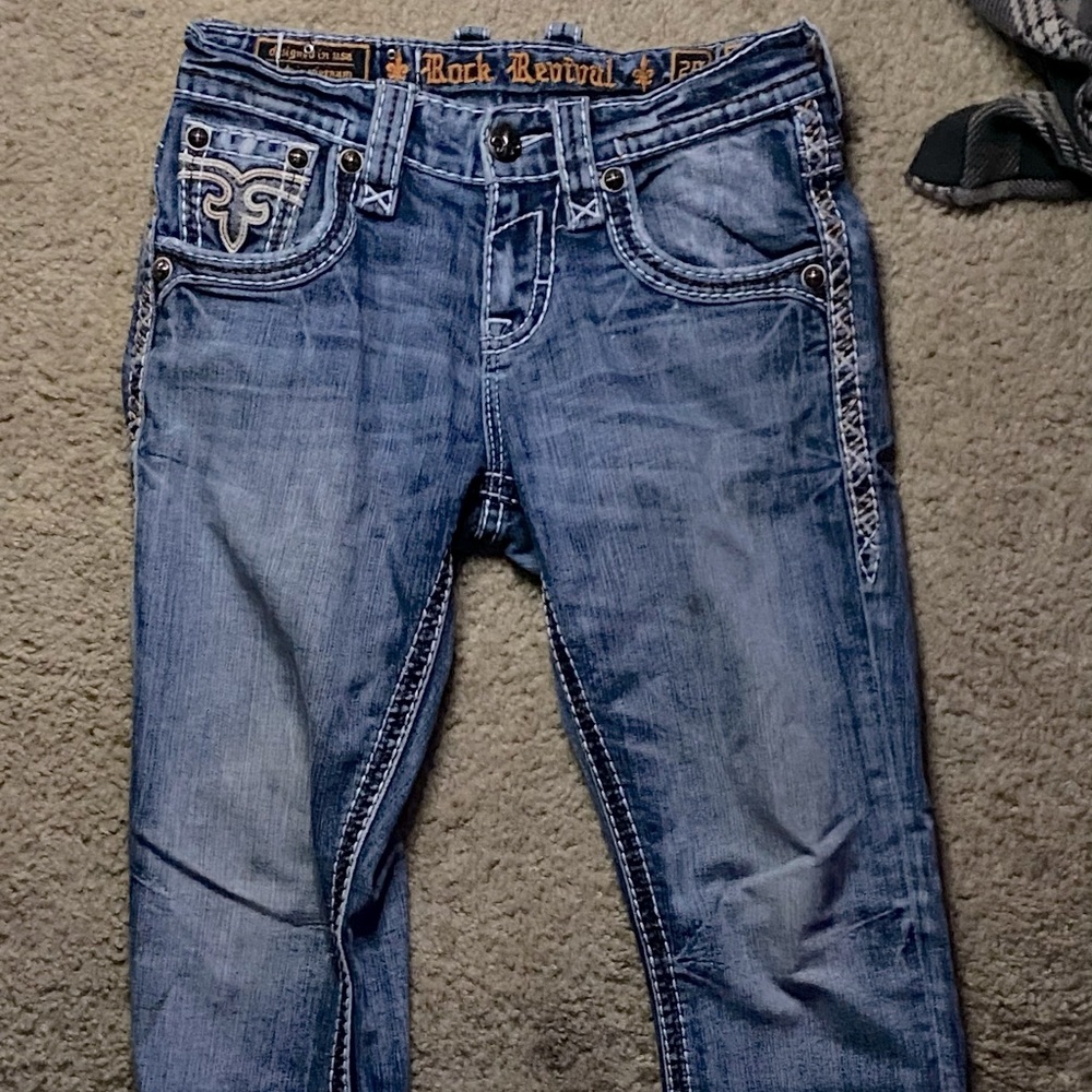 Rock Revival Shmeul SB300 Jeans - Boot Slim Fit - New -Premium Denim & Stiching